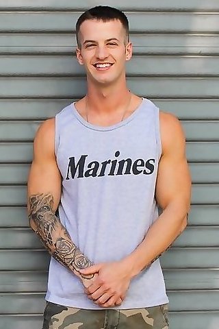 Tattooed jock spitroasted by athletic studs