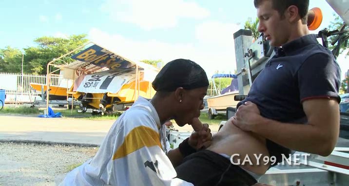 Gaysex subway outdoor interracial